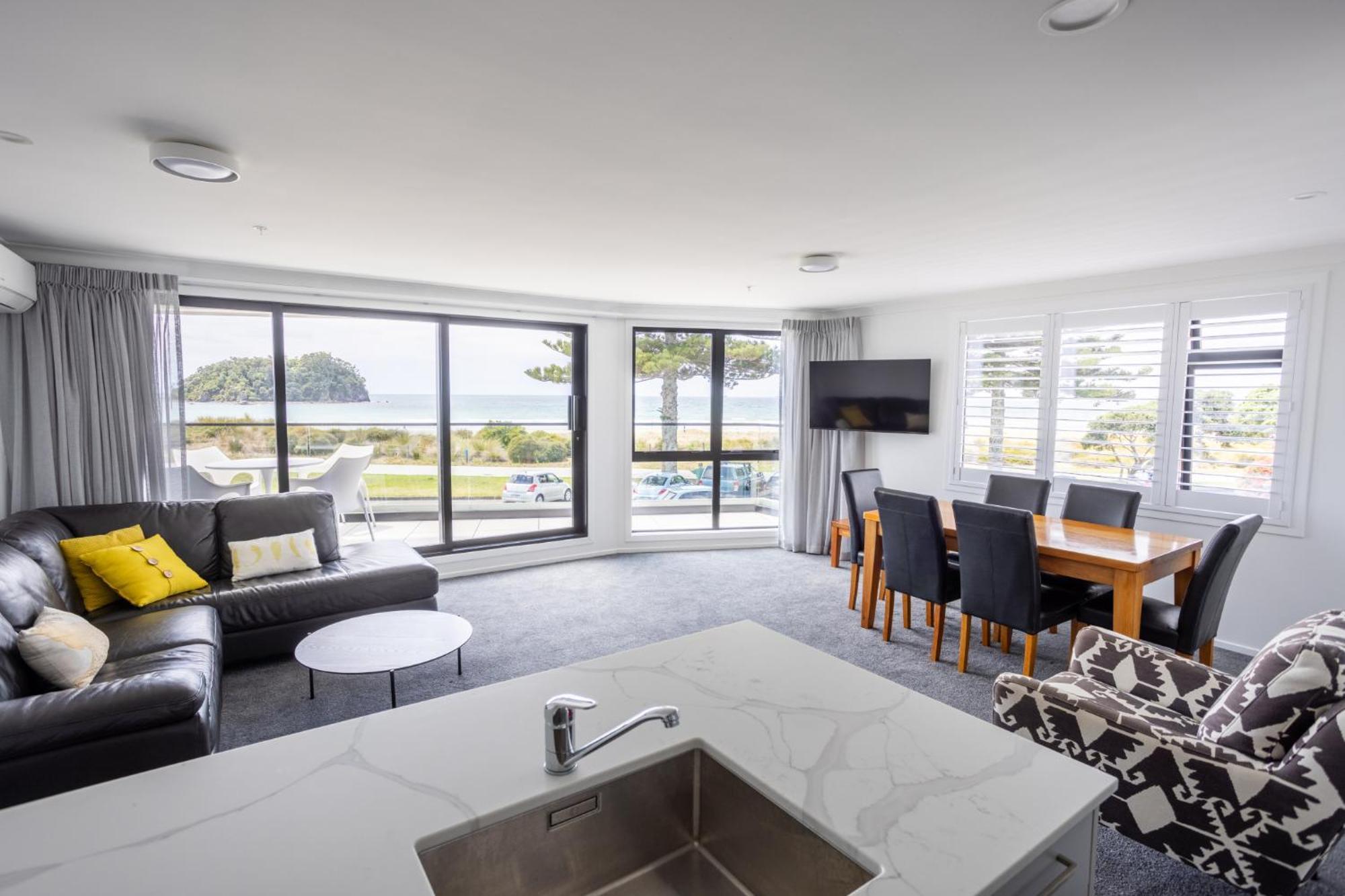 מאונט מאונגאנוי Belle Mer Beachfront Apartments - Self Serviced מראה חיצוני תמונה